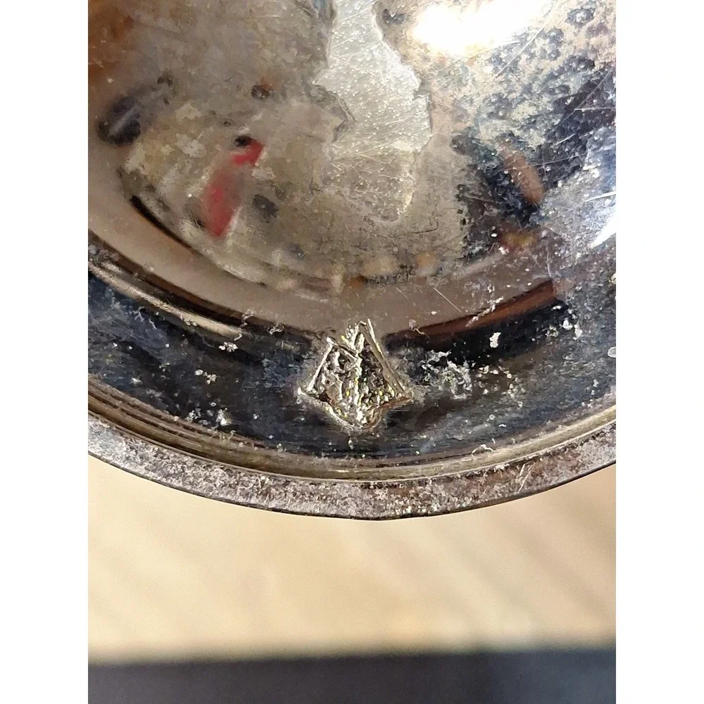 Vintage Silver Plated Calla Lily Trumpet Bud Vase Art Nouveau Style 6.25